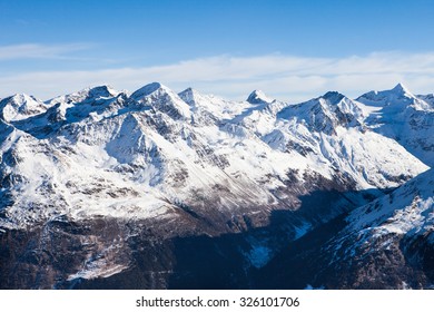 Mountain Range In Solden; Otztal Alps; Tirol; Austria