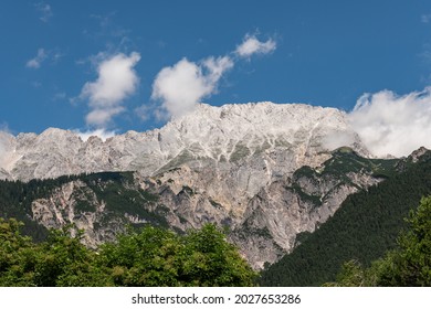 mountain range with trees in a foreground