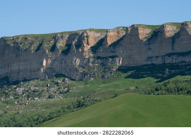 Mountain range in the vicinity of the Gumbashi pass. Karachay-Cherkessia, Russian Federation
