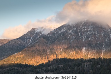 mountain reflection and the clouds colorado