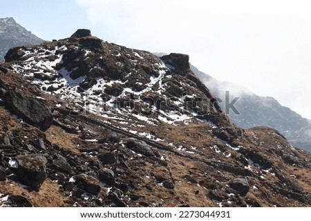Mountain renge covered with snow