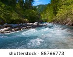 Mountain river. Bavaria.