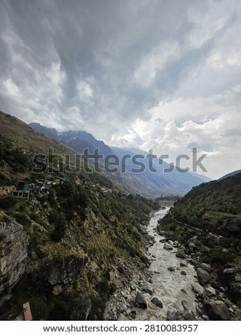 Mountain river and the livelihood 