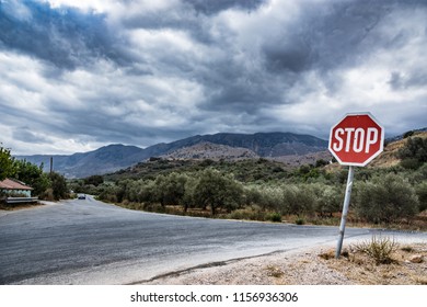 Mountain road and clouds2
