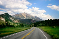 Mountain Road In Colorado Mountains