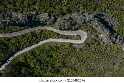 Mountain Road With Hairpin Curve