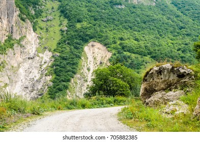 Mountain road landscape