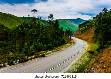 Mountain Road In Uganda