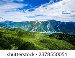 Mountain scenery of Kurobe Tateyama Alpine Route, Toyama Prefecture, Japan