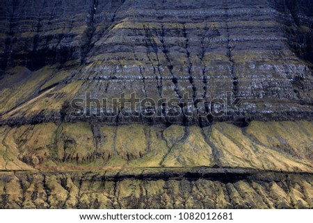 Image, Stock Photo basaltic columns