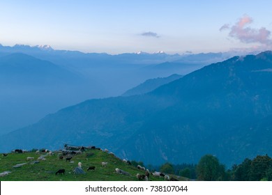 Mountain Silhouette During Sunrise Himalayan Mountain Stock Photo ...