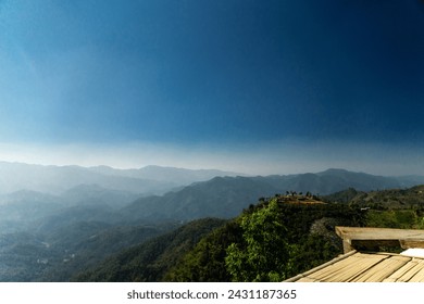 the mountain with sky background