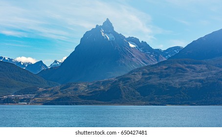 Mountain with snow