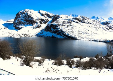 Mountain with snow