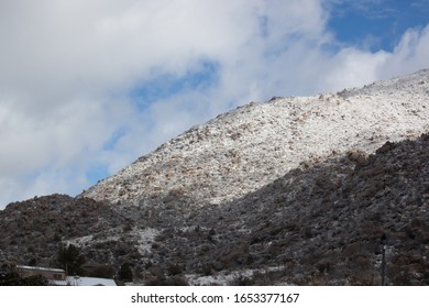 Mountain with snow and cloud cap
