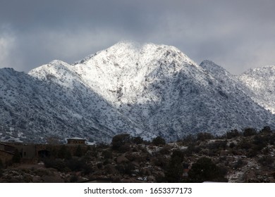 Mountain with snow and cloud cap