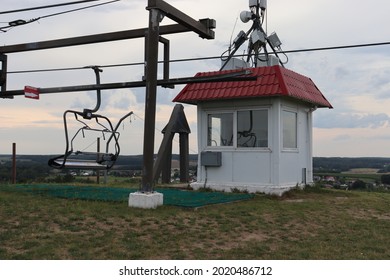 Mountain Spot With Ski Lift Station