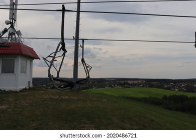 Mountain Spot With Ski Lift Station