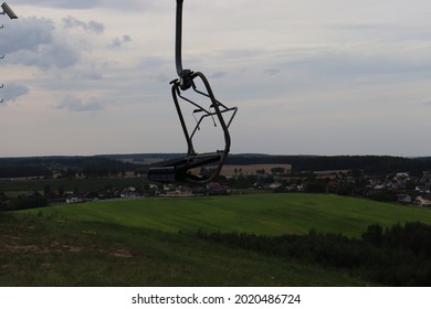 Mountain Spot With Ski Lift Station