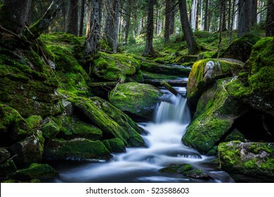 Mountain stream - Shutterstock ID 523588603