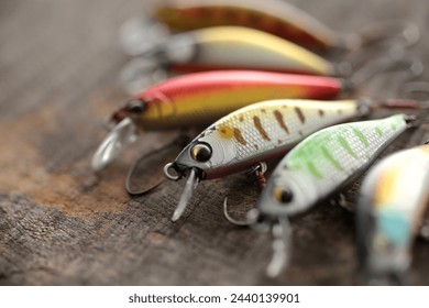 Mountain stream fishing tools, reels and lures - Powered by Shutterstock