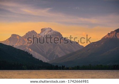 Mountain Sunset in British Columbia