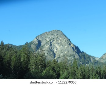 Mountain surrounded by trees