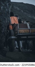 Mountain Taxi Bike In Ijen Crater