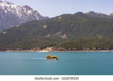 Mountain Tianshan And Lake Tianchi At Xinjiang China