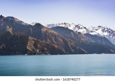 Mountain Tianshan And Lake Tianchi At Xinjiang China