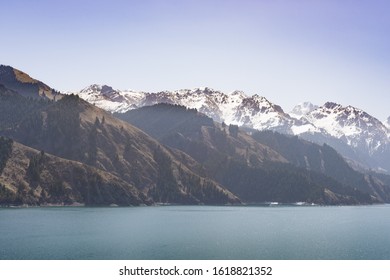 Mountain Tianshan And Lake Tianchi At Xinjiang China