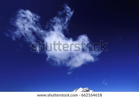 Image, Stock Photo volcano Volcano Snow