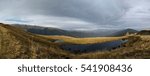 Mountain top lake view