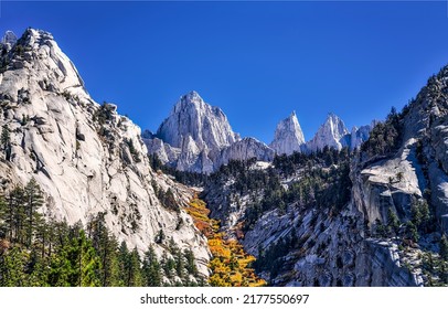 Mountain trail to the peaks. Mountain peaks view. High peaks in mountains. Mountain rocks landscape