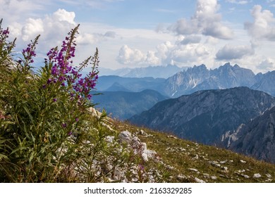 Bergwanderweg Tre Cime di Lavaredo in Dolomiten in Italien