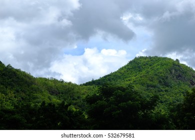 Mountain and Trees