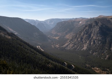 Mountain Valley Basin of Red Lodge Montana from the Rock Creek Vista Point 04 - Powered by Shutterstock