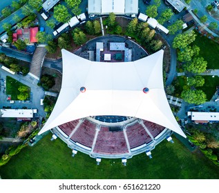 Mountain View, Ca USA April 18, 2017: Shoreline Amphitheatre At Mountain View Seen From The Above