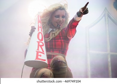 Mountain View, CA/USA - 7/29/16 : Maria Brink Performs With In This Moment At Shoreline Amphitheatre.  