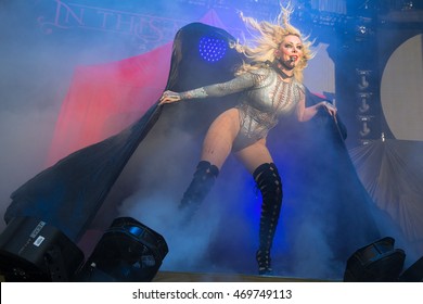 Mountain View, CA/USA - 7/29/16 : Maria Brink Performs With In This Moment At Shoreline Amphitheatre.  