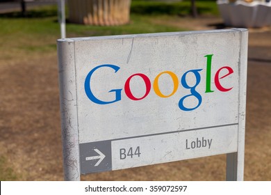MOUNTAIN VIEW, CA/USA - AUG 14, 2014: Exterior view of Google office. Google is a multinational company specializing in Internet related services and products, and it's the best place to work in 2014.
