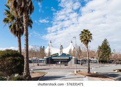 Mountain View, CA/USA December 31, 2016: Shoreline Amphitheatre At Mountain View