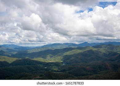 mountain view with cloudy sky
