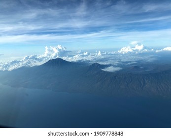 Mountain view from cockpit of Java, Indonesia 