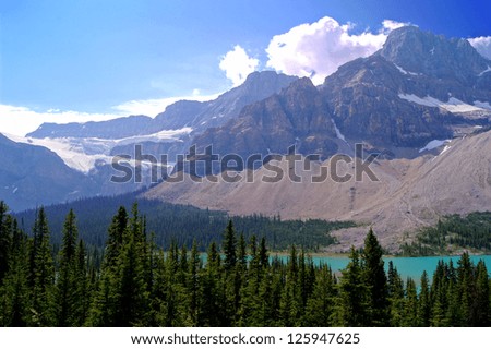 Similar – Foto Bild Sonniger Bergblick vom Lift aus auf den Gipfel