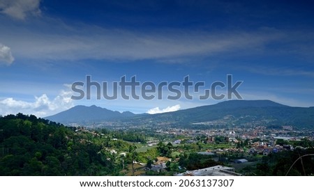 Mountain view in lembang, west java