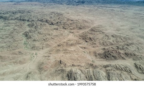 Mountain View In The Mongolian Desert