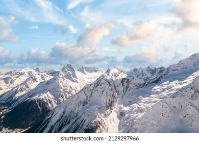 mountain view with sky and clouds