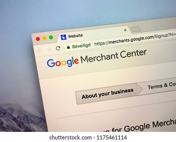 Mountain View, United States - September 9, 2018: Website Of Google Merchant Center, A Tool That Helps Upload Store And Product Data To Google For Shopping Ads.