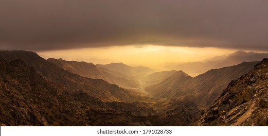 Mountain views around the Al-Hada resort city in western Saudi Arabia   - Shutterstock ID 1791028733